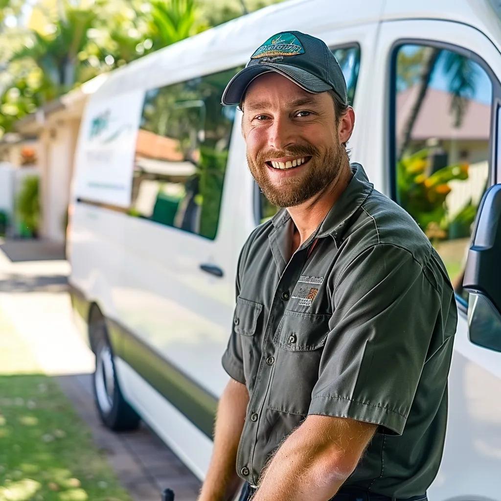Friendly plumber assisting a family in Wynnum, showcasing local plumbing services